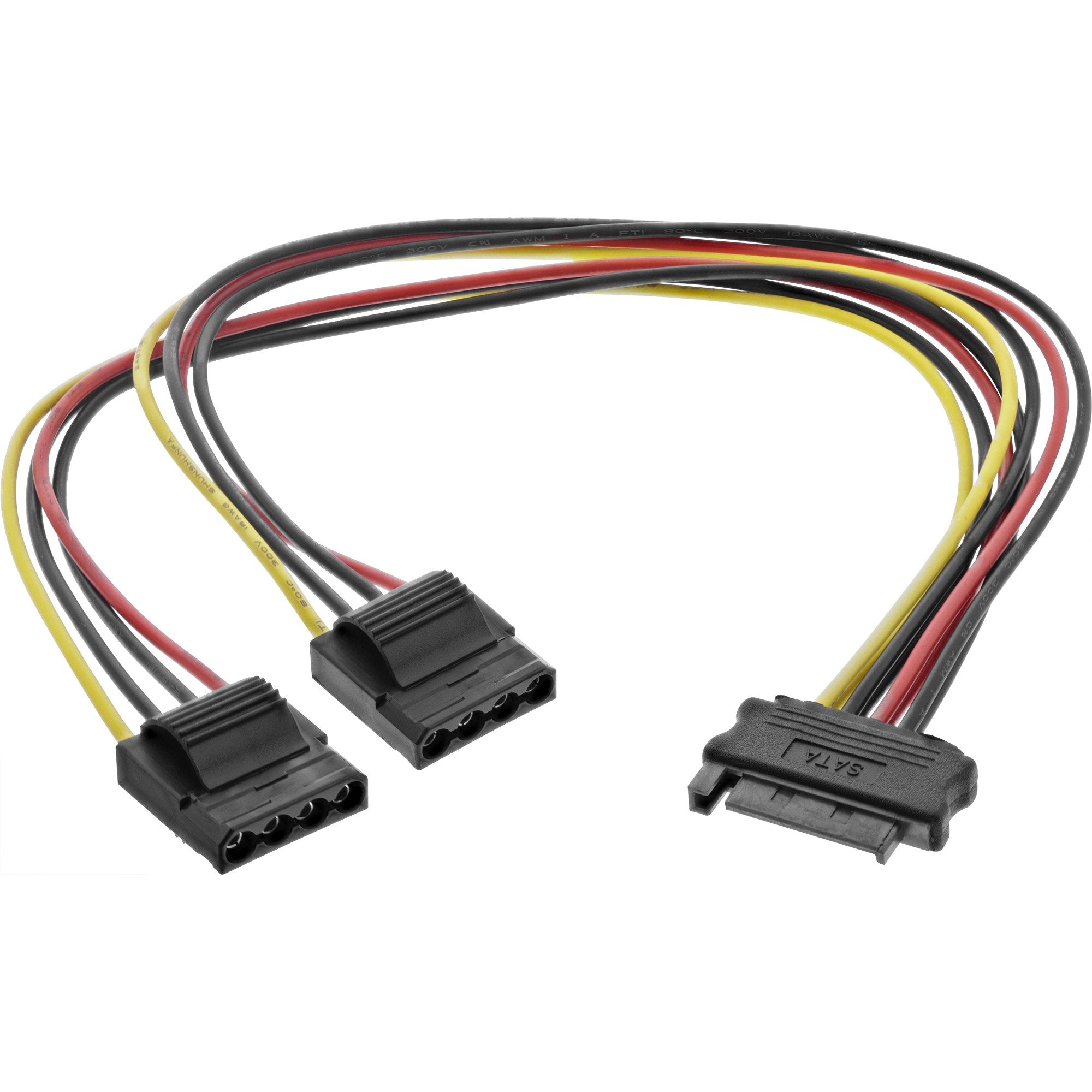 Cable En Y De Alimentación Inline Sata 1 Entrada Dos Salidas