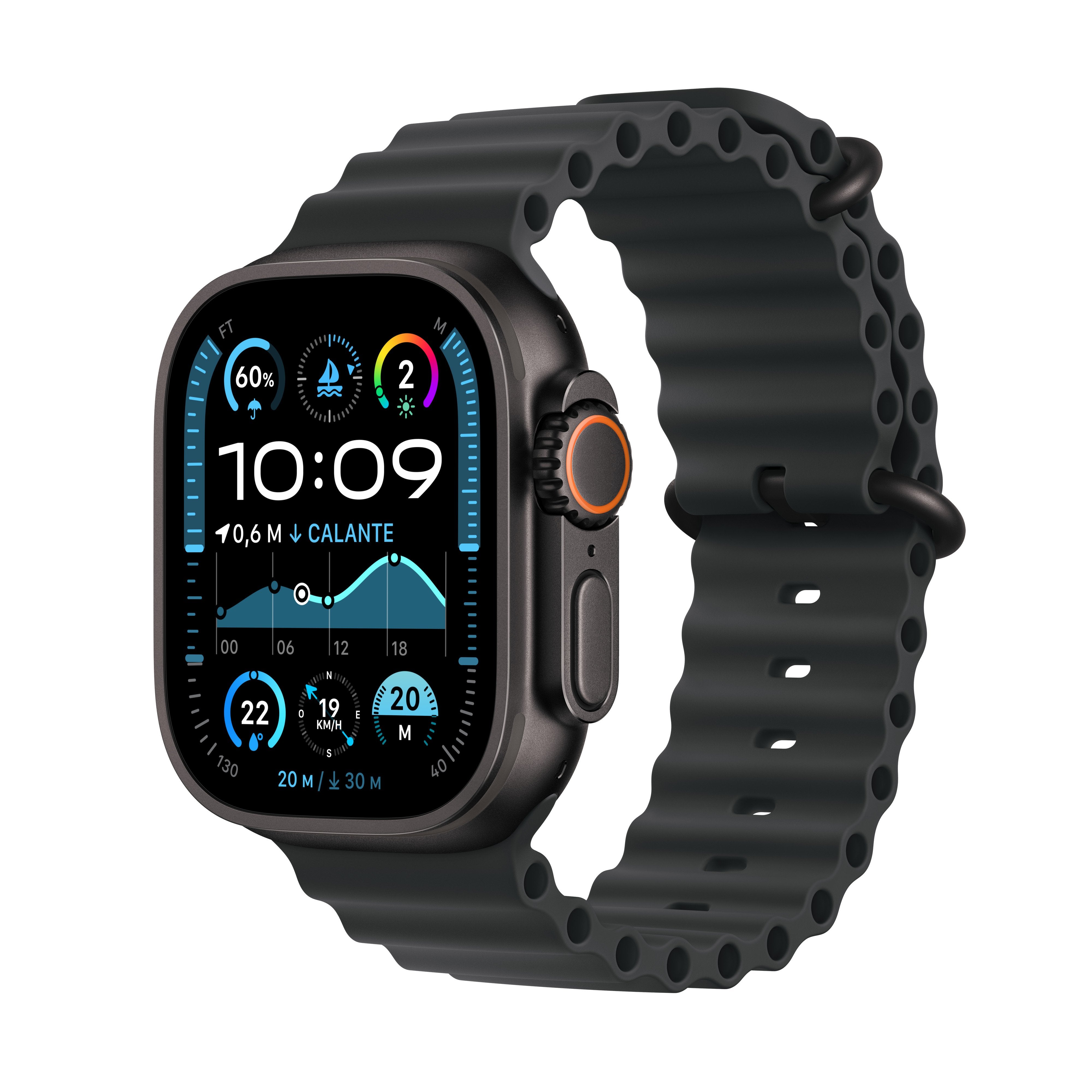 Apple Watch Ultra 2 Gps + Cellular 49mm Titanium Case With Ocean Band Black Eu Mx4p3
