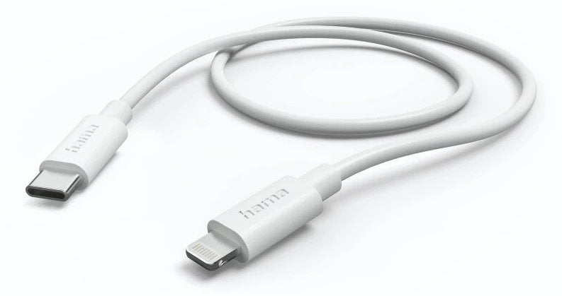 Cable  Hama  Usb-C A Lightning - Longitud 0.75m - Velocidad Hasta 480mbps - Blindado - Negro