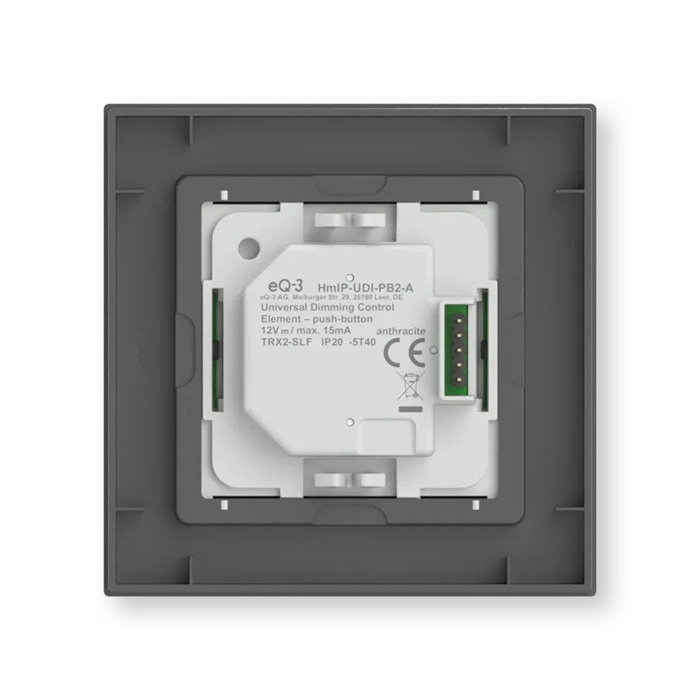 Eq-3 Ag Homematic Ip Universal Dimmeraufsatz Taster Antracita
