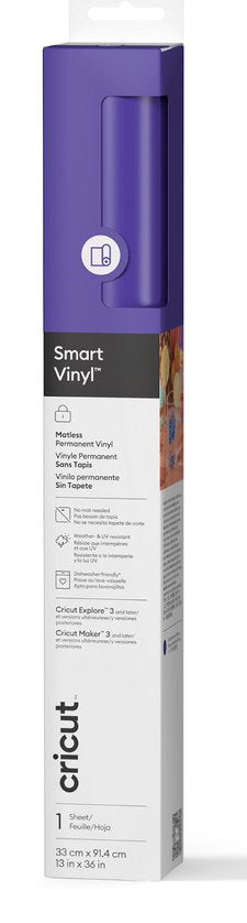 Cricut 2011609 Vinilo Adhesivo Permanente Púrpura Mate