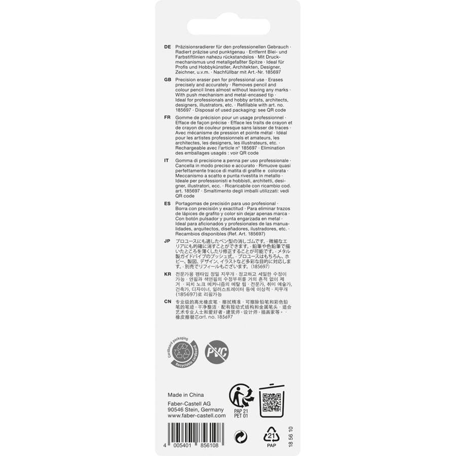 EAN 4005401856108 - Faber-Castell Precision Eraser Pen goma Plástico Negro 1 pieza(s) imagen 2