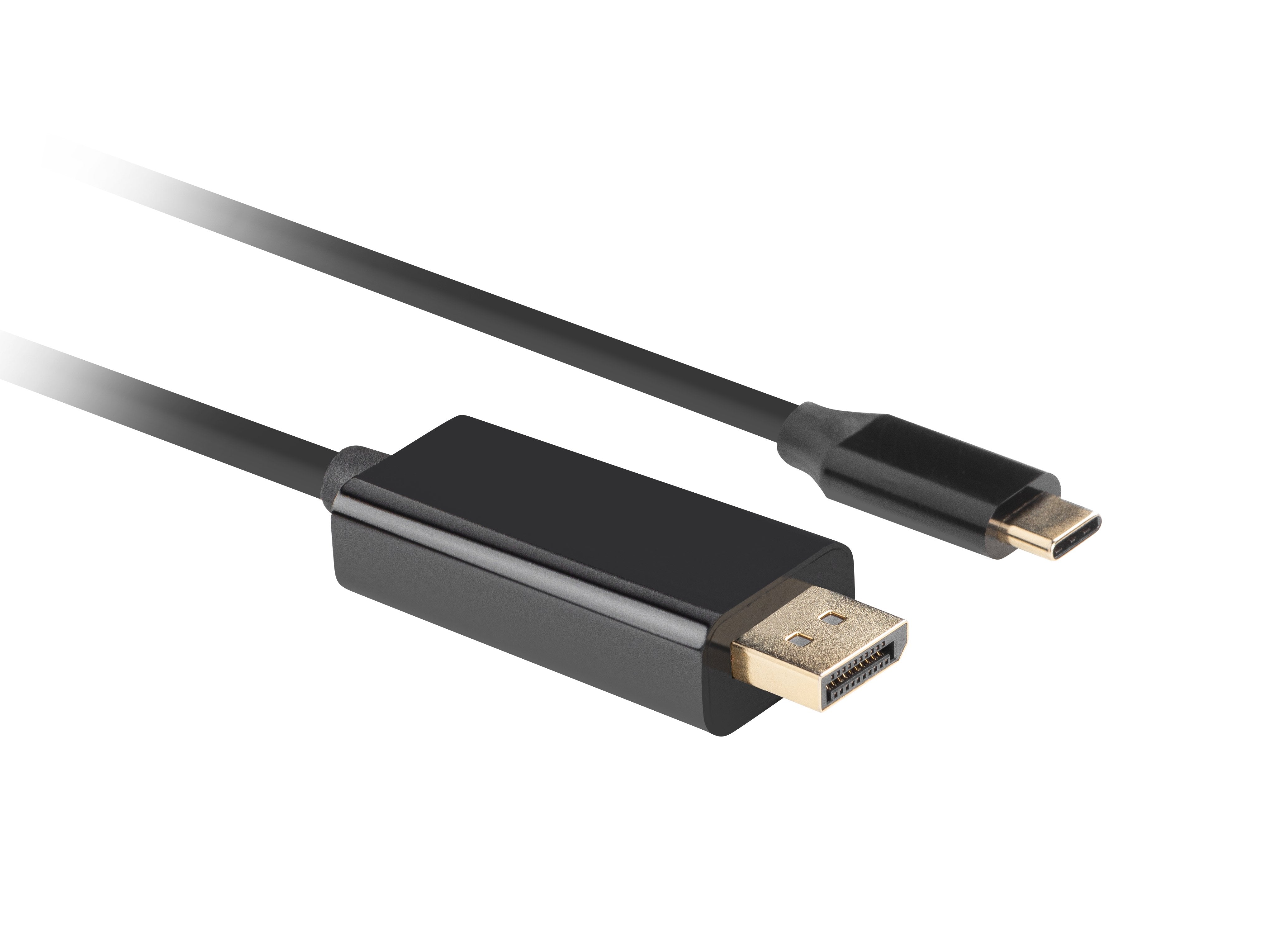 EAN 5901969436815 - Lanberg CA-CMDP-10CU-0018-BK adaptador de cable de vídeo 1,8 m USB Tipo C DisplayPort Negro imagen 3