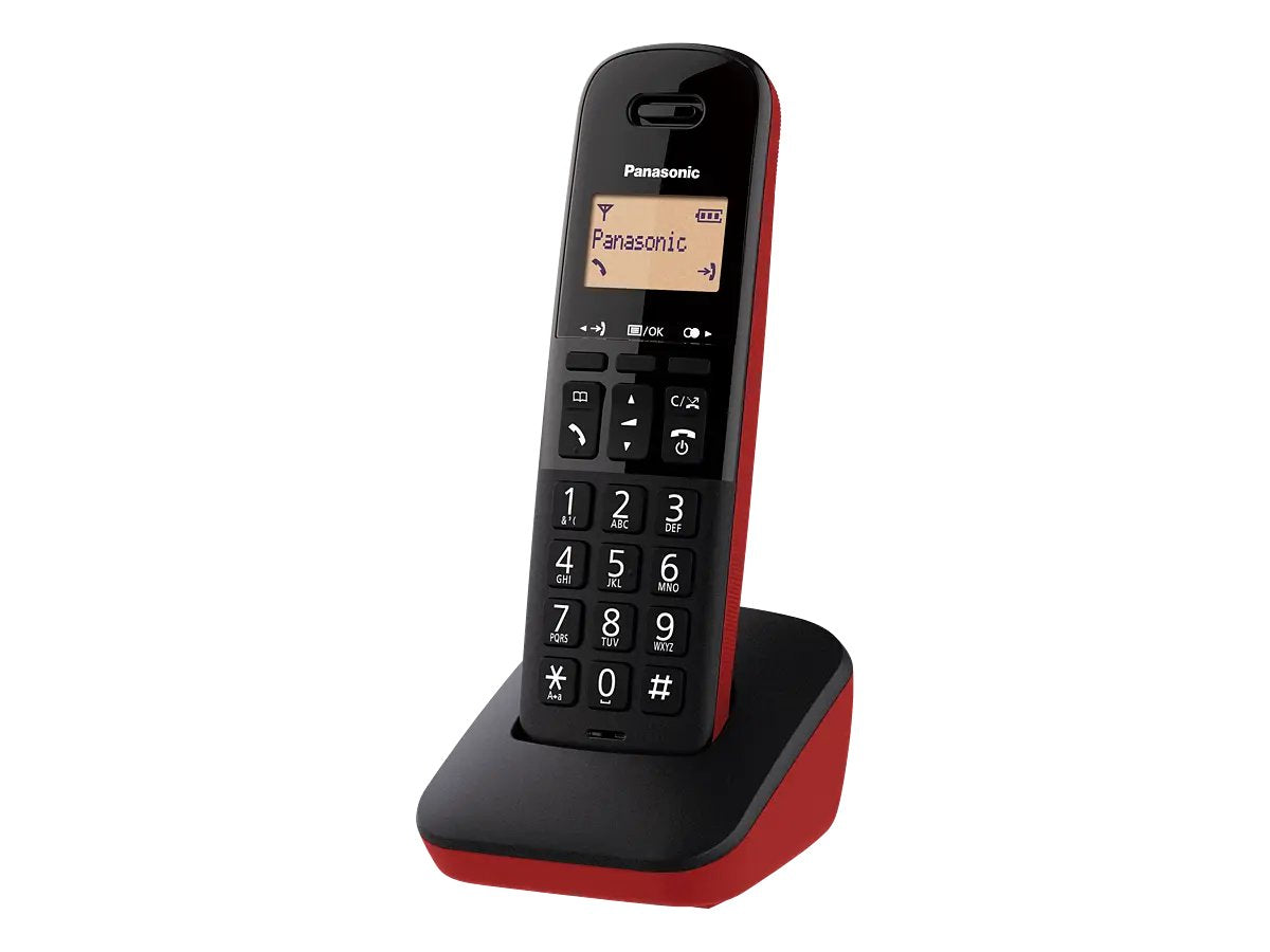EAN 5025232939848 - Panasonic KX-TGB610JTR teléfono Teléfono DECT/analógico Identificador de llamadas Negro, Rojo imagen 1
