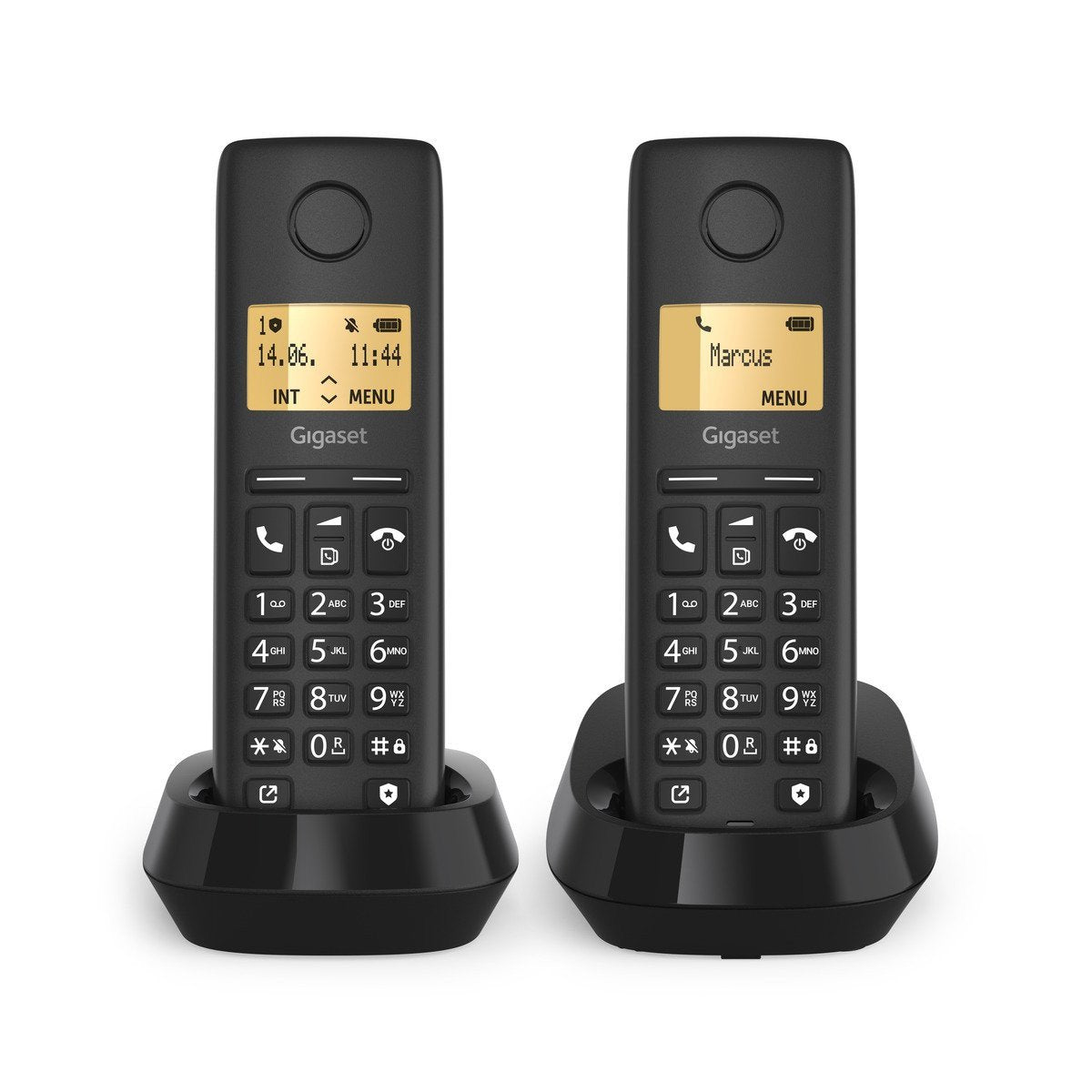 EAN 4255781905624 - Gigaset BASIC 100 DUO Teléfono DECT/analógico Identificador de llamadas Negro imagen 3