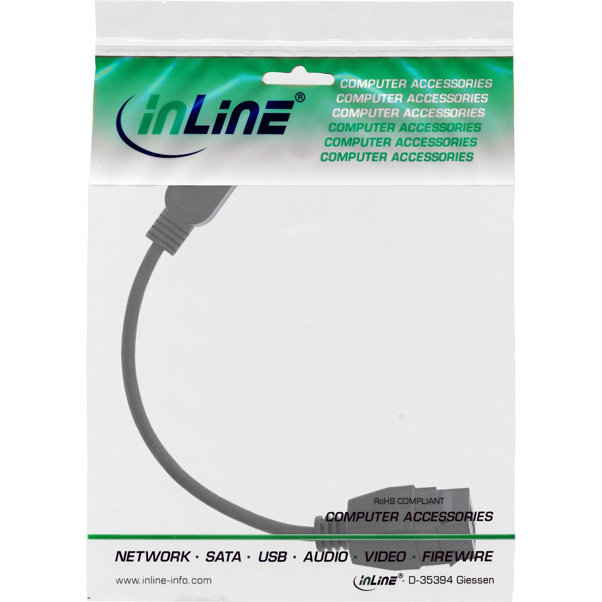 Cable Adaptador Inline Usb 3.2 Gen.1 Keystone, Usb A Macho / Keystone Hembra, 0,2 M
