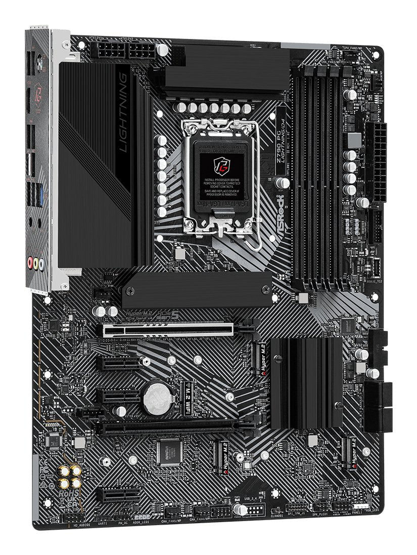 Placa Base Asrock 1700 Z790 Pg Lightning/D4 Atx 4xddr4 8xsata6 1xusb-C 2xusb 3.2 2xusb 2.0