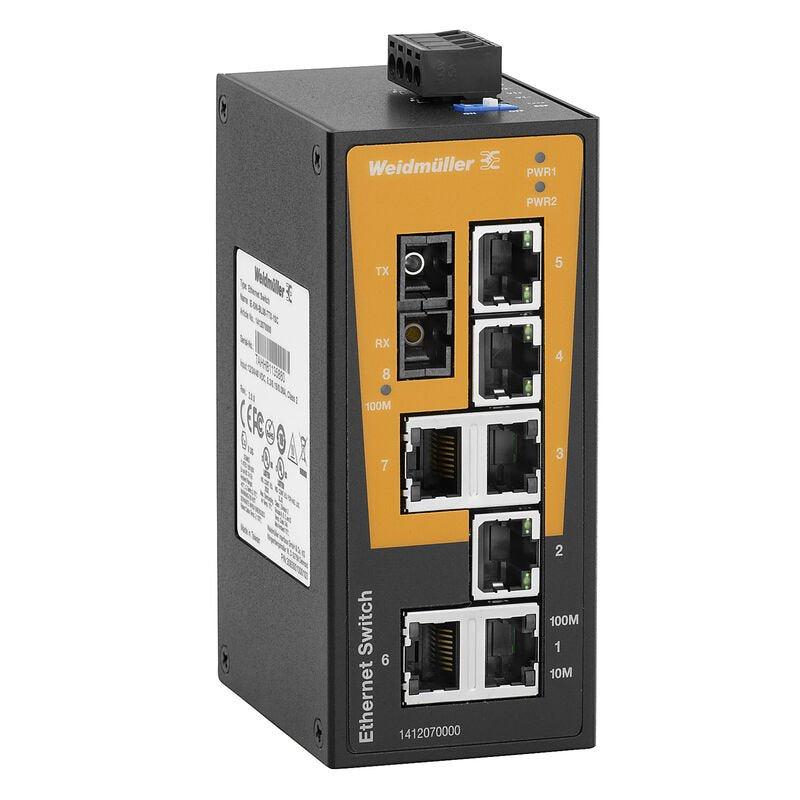 Weidmüller 1412070000 Ie-Sw-Bl08-7tx-1sc Industrial Ethernet Switch - - 0.1 - - 0.1 - Switch - 0,1 Gbps