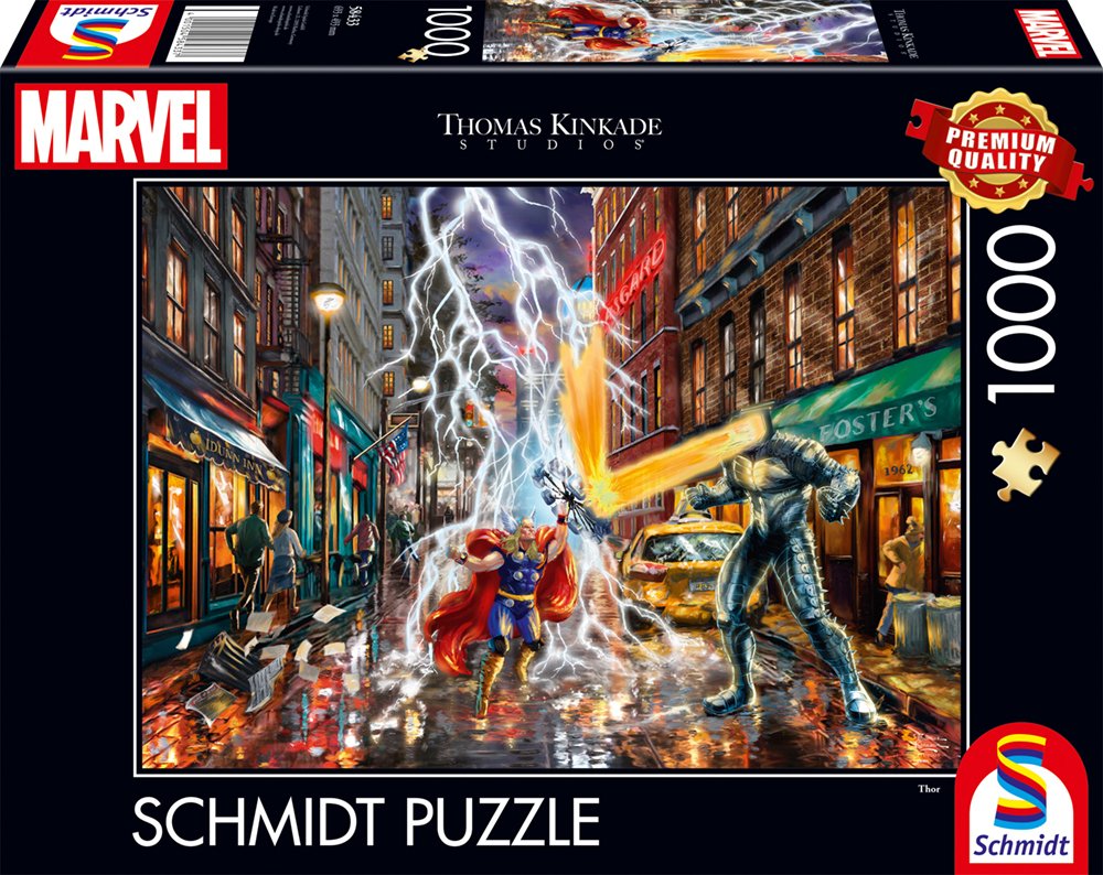 Juegos Schmidt Thomas Kinkade Studios: Marvel - Thor, Puzzle 1000 Parts 58433