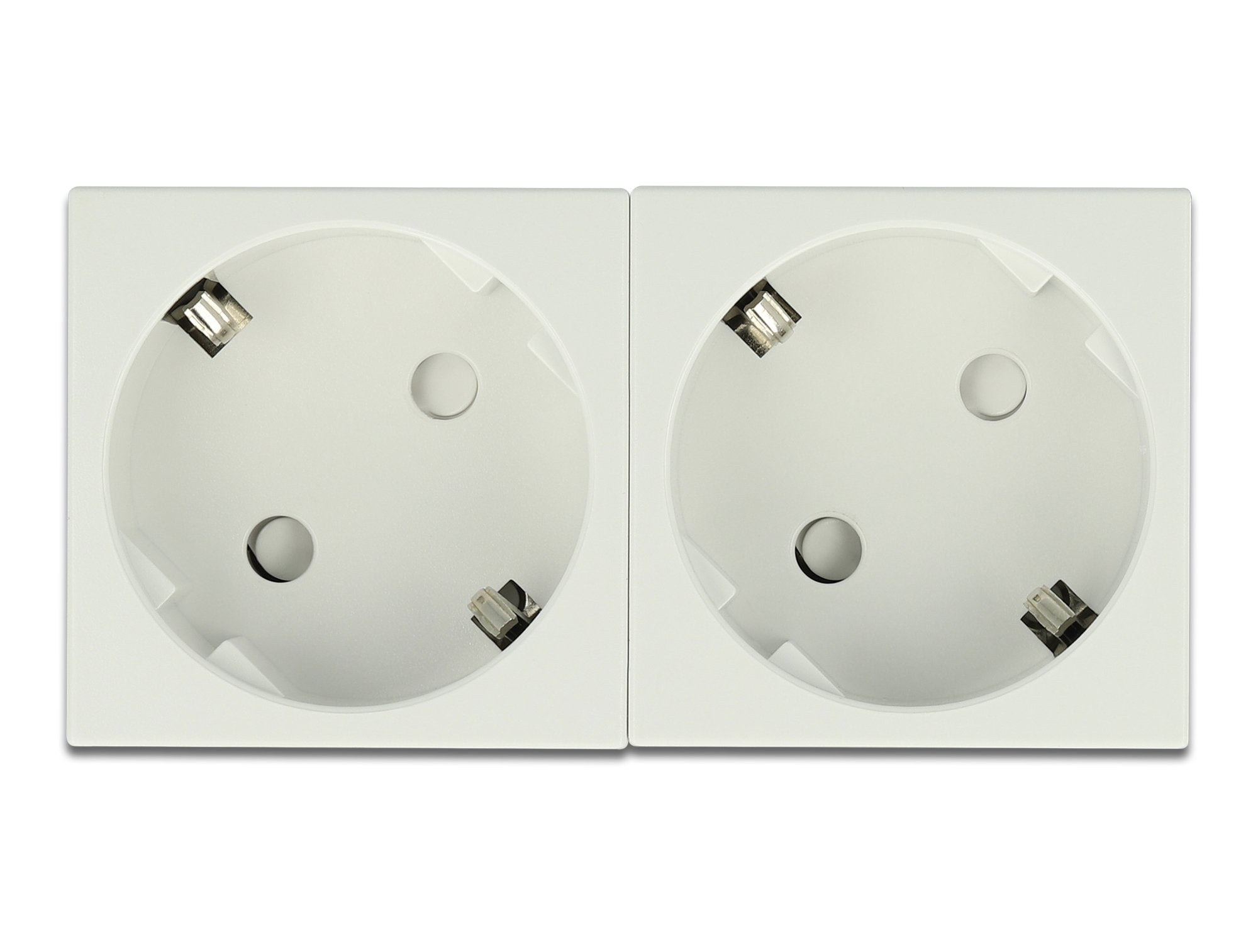 Easy 45 Schutzkontakt-Steckdose 2-Fach 45°-Anordnung 45 X 45 Mm