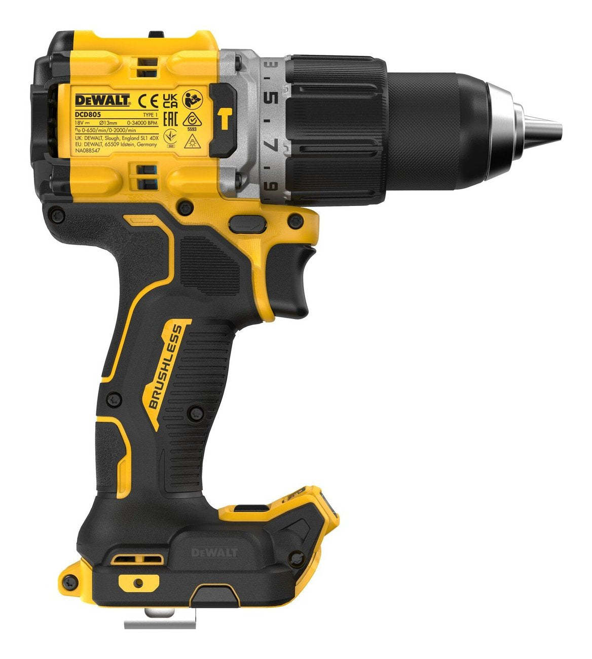 EAN 5035048750230 - DeWALT DCD805NT-XJ taladro 2000 RPM 1,34 kg imagen 4