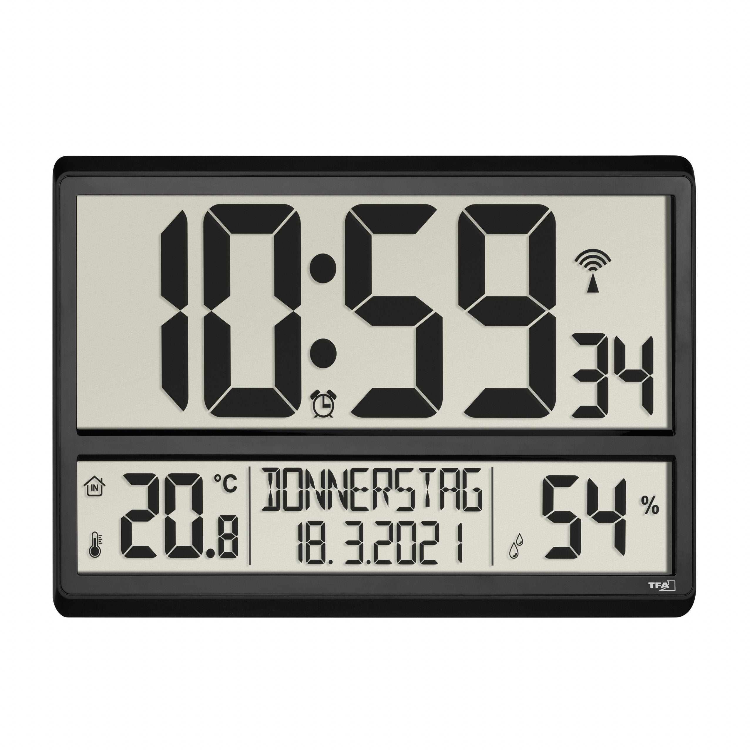 Tfa-Dostmann 60.010709 Estación Meteorológica Digital Negro Batería