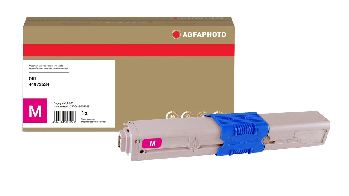 EAN 4250164840226 - AgfaPhoto APTO44973534E cartucho de tóner 1 pieza(s) Compatible Magenta imagen 1