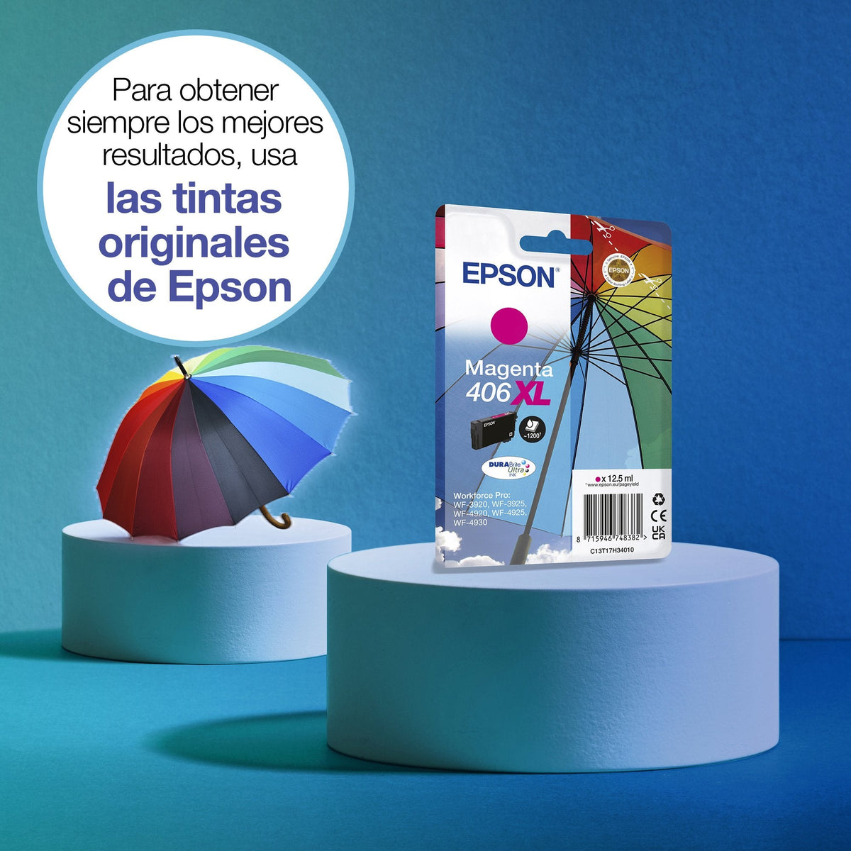 Epson Singlepack Magenta 406xl Durabrite Ultra Ink
