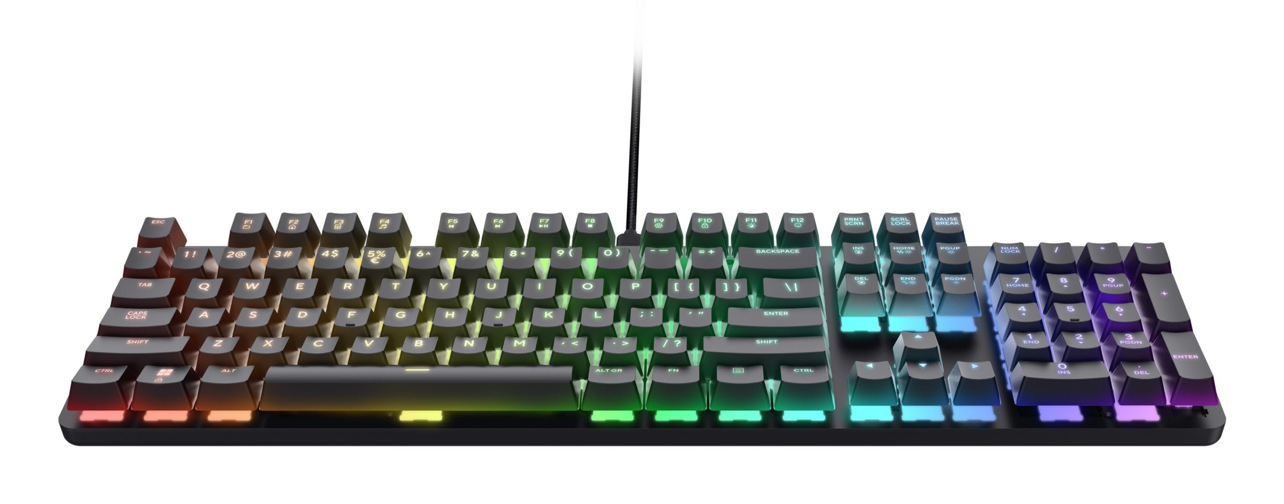 Teclado Trust Gaming Gxt 871 Zora Mecanico Rgb Color Negro
