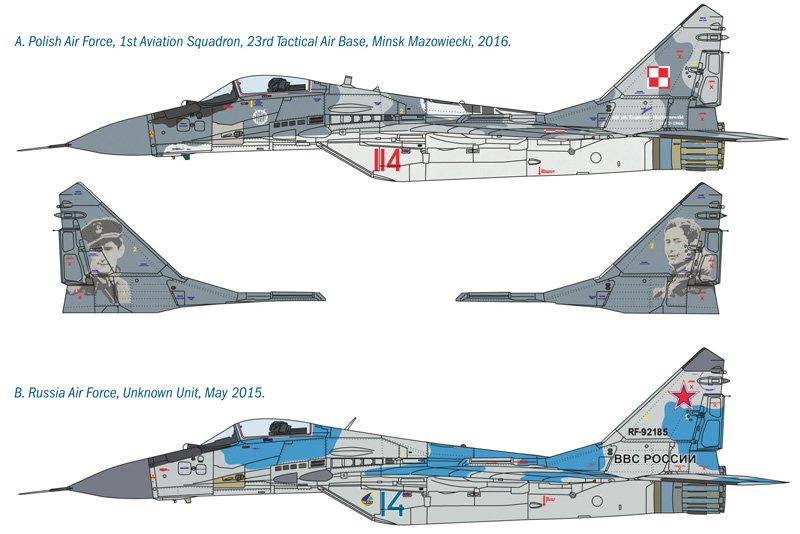 EAN 8001283013772 - Italeri MIG 29A "Fulcrum" Maqueta de avión de ala fija Kit de montaje 1:72 imagen 3