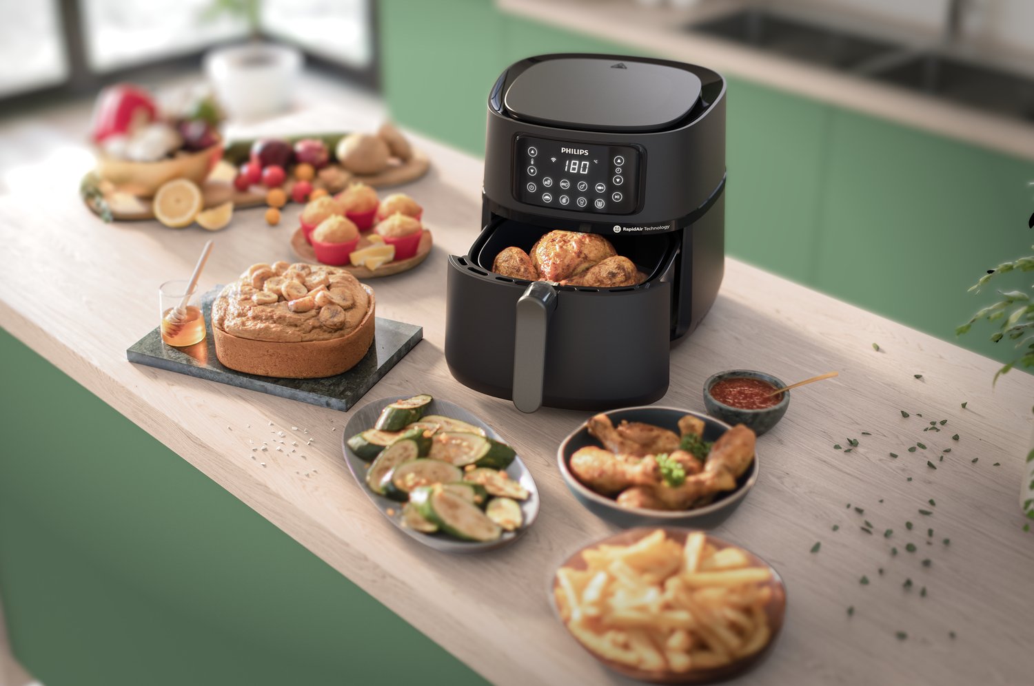Freidora Philips 5000 Series Airfryer Hd9285/90 Xxl Serie 5000 Conectada