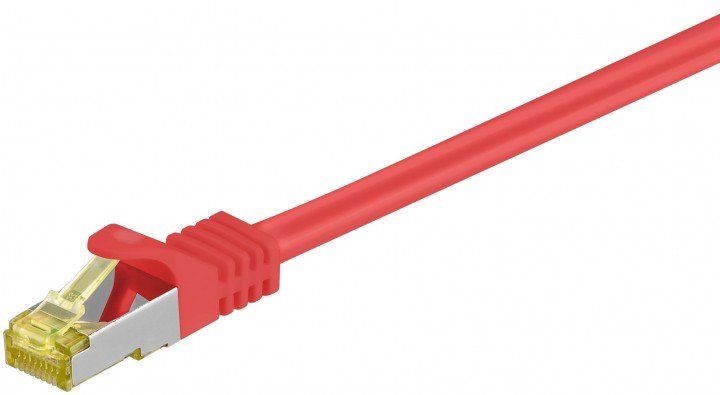 Latiguillo Cat 7, S/Ftp, 10.00 M, Rojo, Lszh Goobay