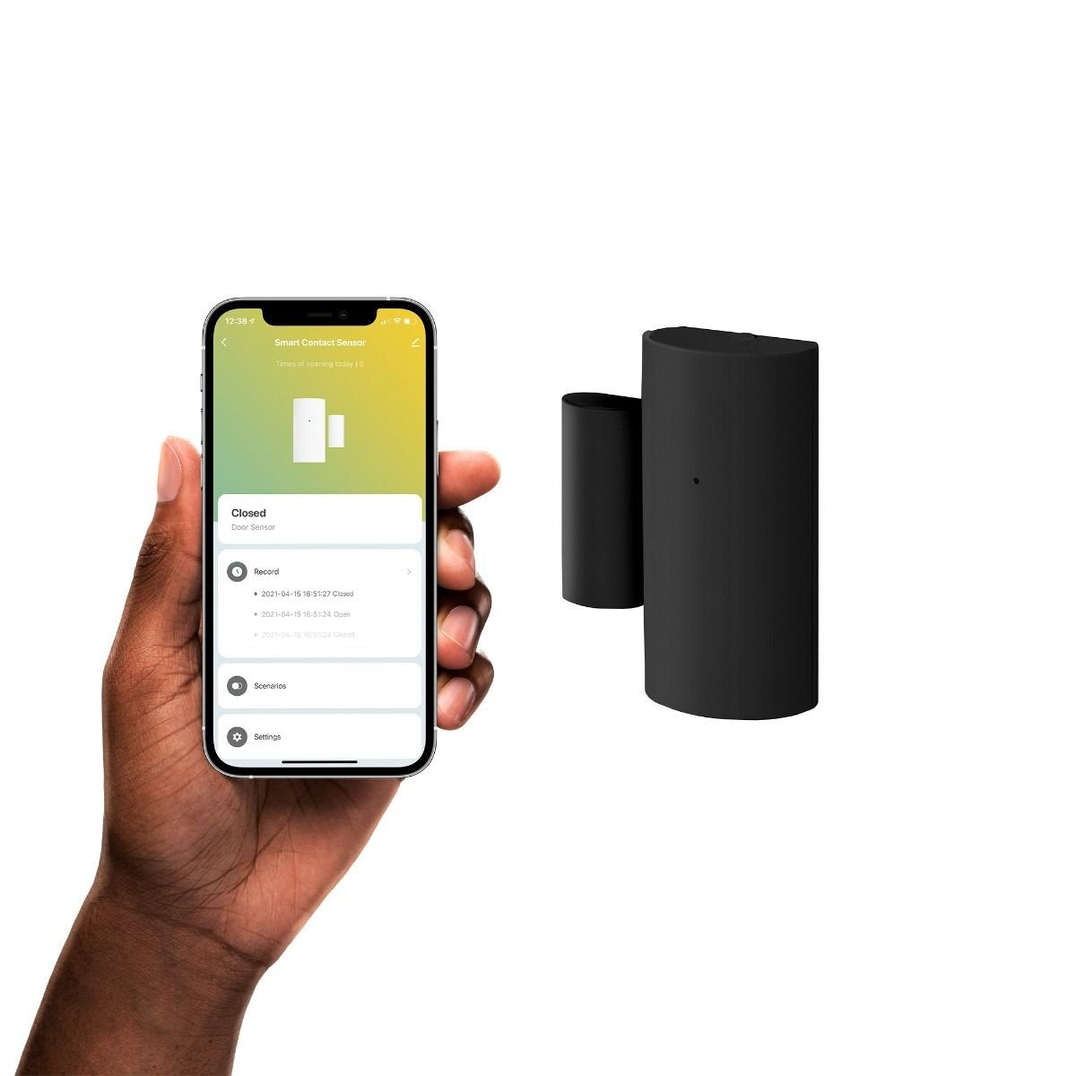 Hombli Smarter Azultooth Kontakt Sensor Schwarz