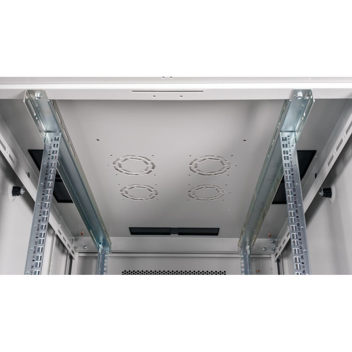 Roline 19-Zoll Serverschrank Basic 42 He, 800x1000 Bxt Perforiert Grau