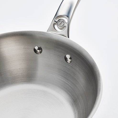 De Buyer Affinity Sauté Pan Stainless Steel Curved  24 Cm