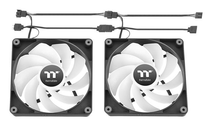 Ventilador Pc Inverso Thermaltake Ct120 Argb 2xvent Negro