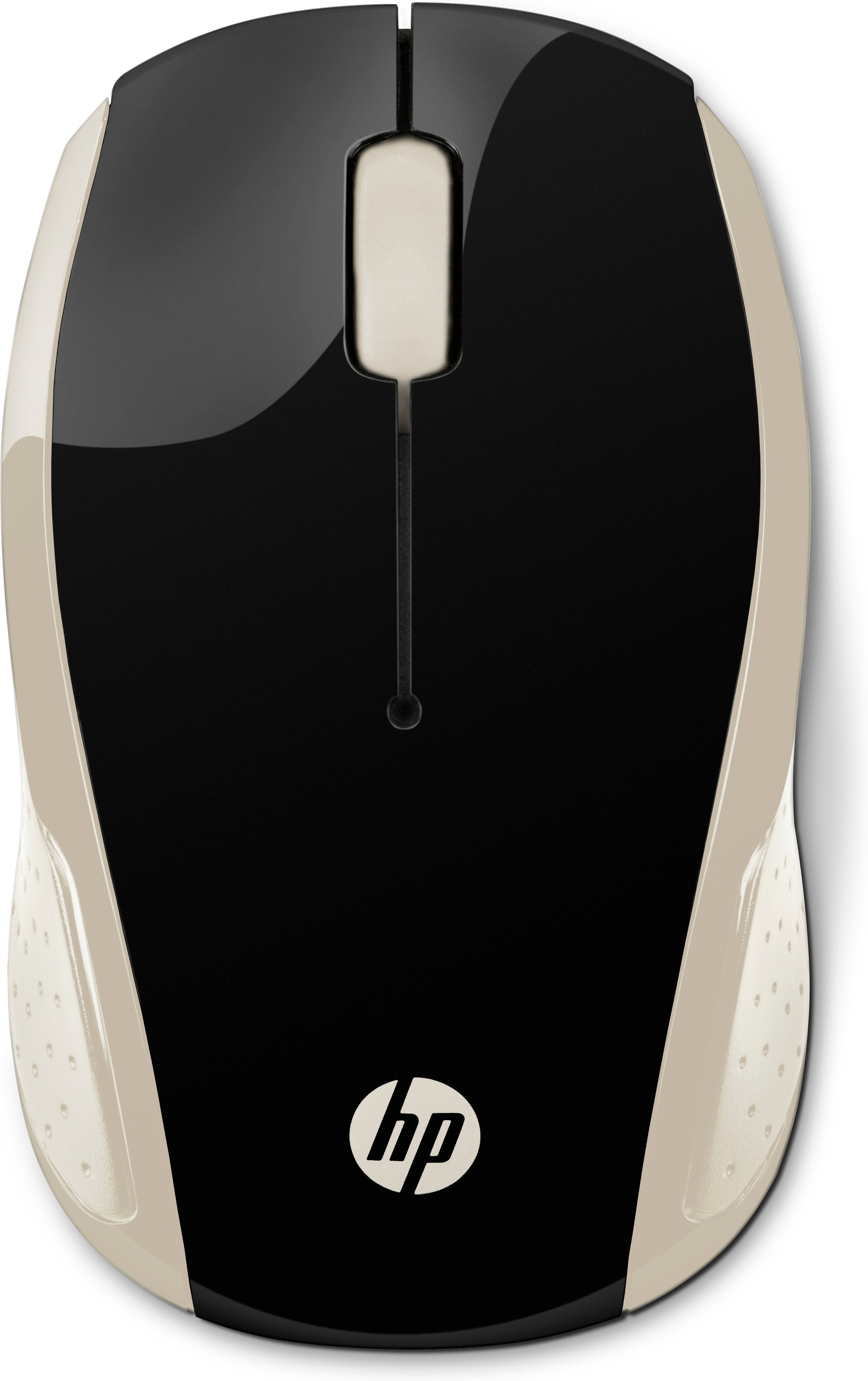Ratón Inalámbrico Hp 200 Dorado 1000 Ppp Alcance 10m Diseño Ambidiestro