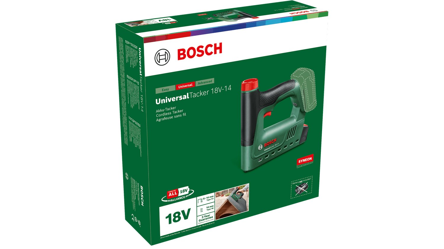 Bosch Universaltacker 18v-14, 18volt, Elektrojoacker 06032a7000