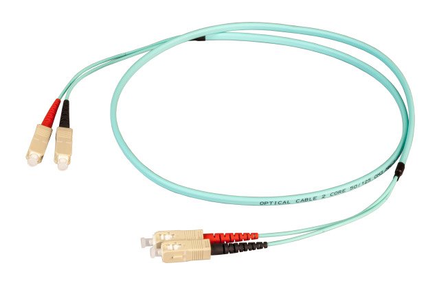 Efb Duplex Cable De Red Flat-Twin Sc-Sc Om3 50m Lszh 3x5mm Aqua