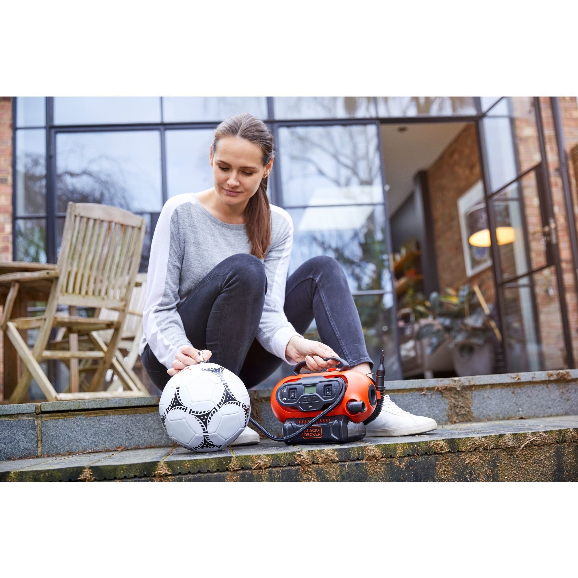 Black+Decker Compresor De Batería Bdcinf18n-Qs, 18volt, 11bar