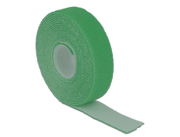 Delock Klettband Auf Rolle L 3 M X B 20 Mm Grün