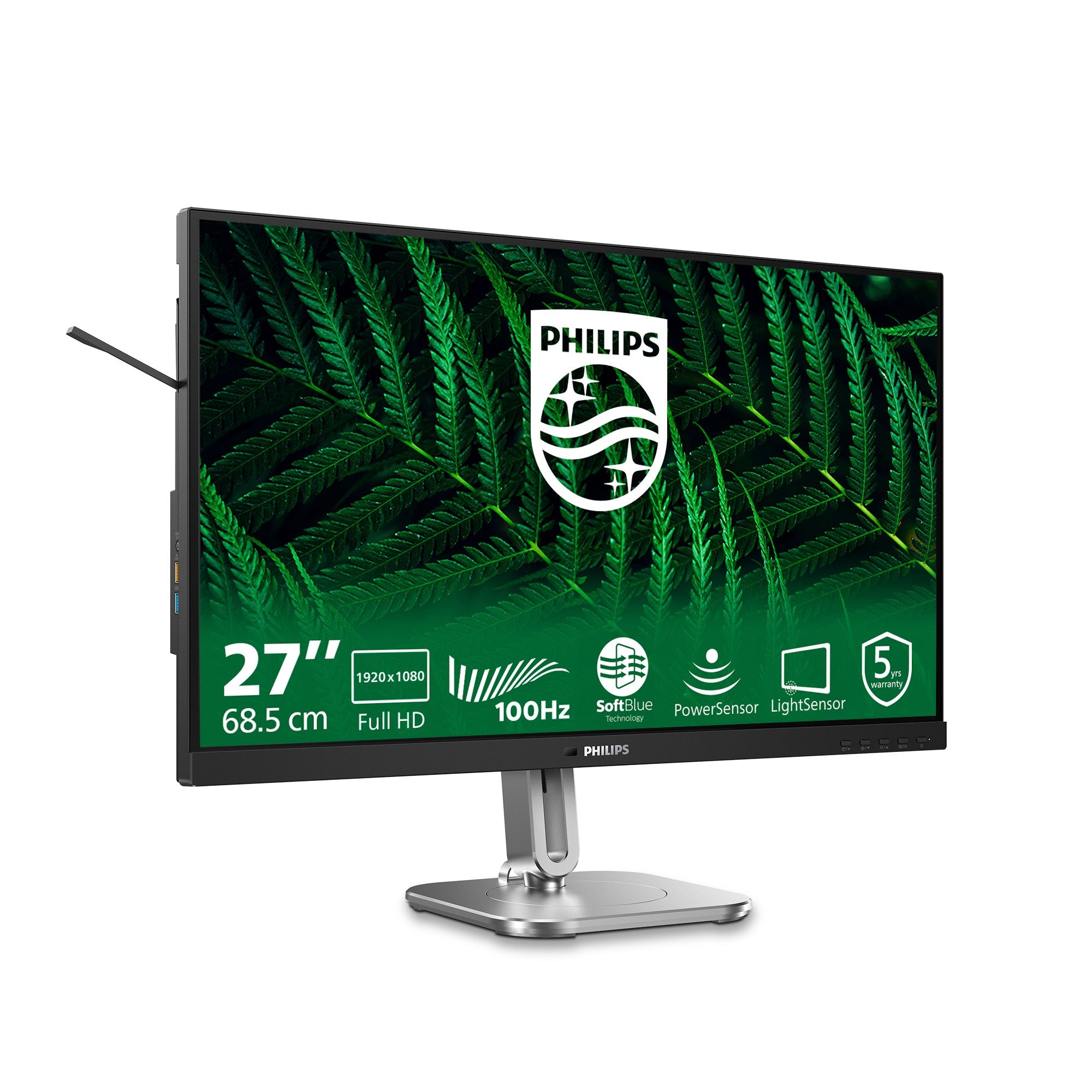 EAN 8721038001761 - Philips 5000 series 27B2G5200/00 pantalla para PC 68,6 cm (27") 1920 x 1080 Pixeles Full HD LCD Antracita imagen 2