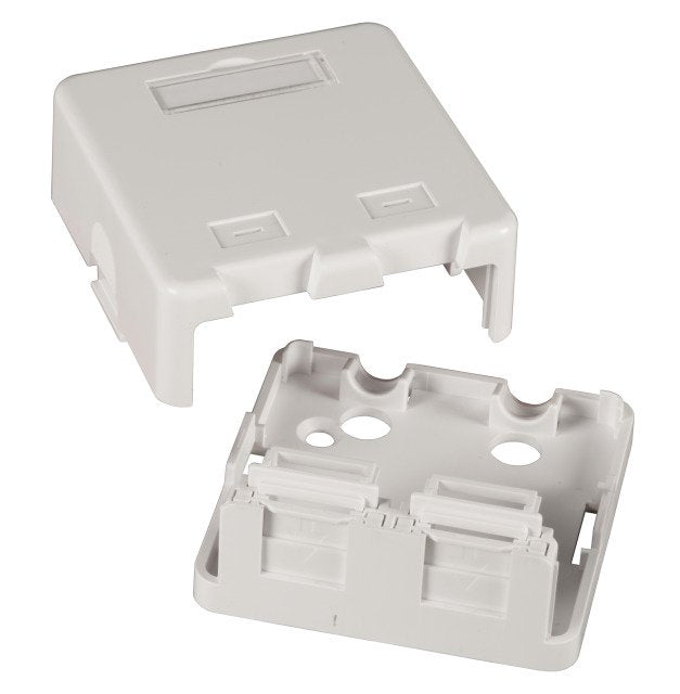 Verteilerbox Aufputz, 2-Port, Staubschutz Selbstschlieend