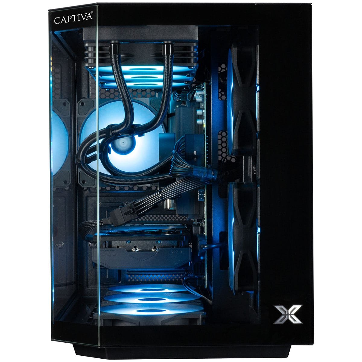 EAN 4046373900314 - CAPTIVA PC Highend Gaming R90-031 (Ryzen 7 5700X/RTX5070 12GB GDDR7/SSD 1TB/32GB/WLAN/Windows 11 Home 64- imagen 6