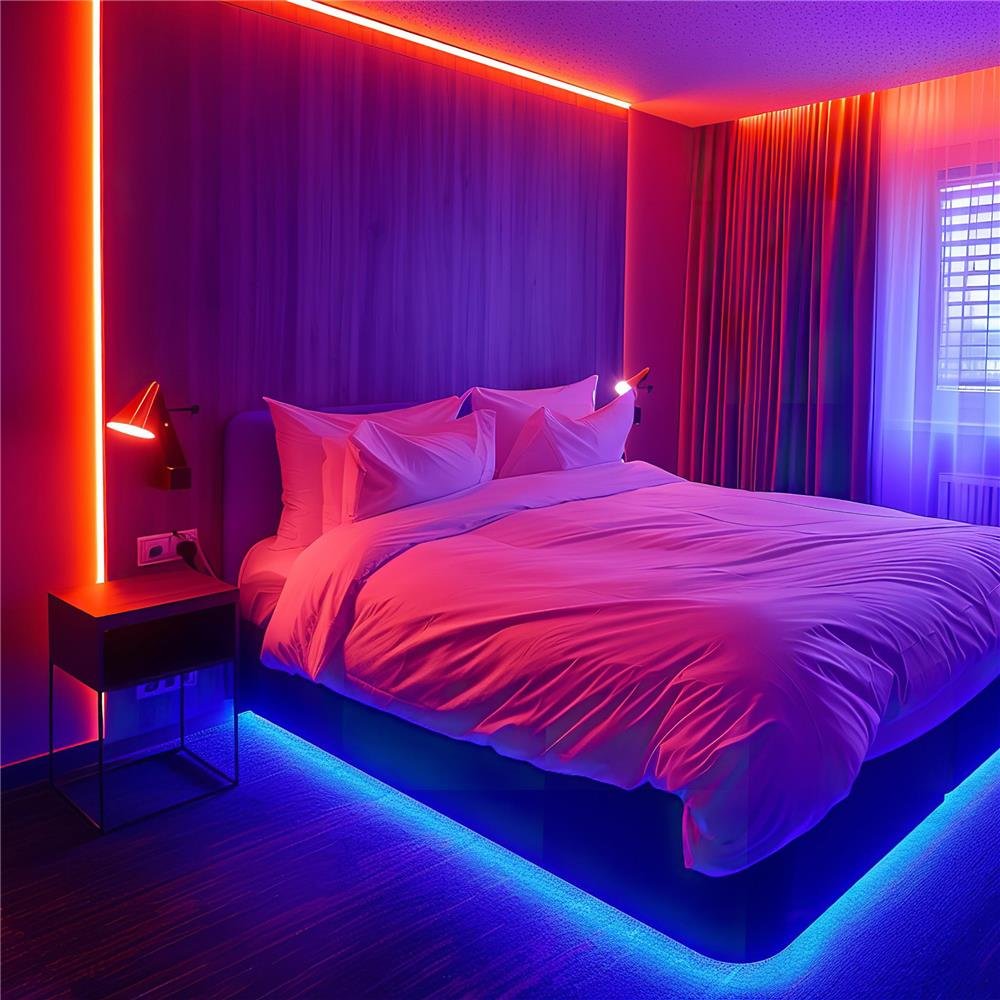 Avide Led Mreifen Blimer 12v 16w Rgb 5m Tuya Ir Fernbedi.