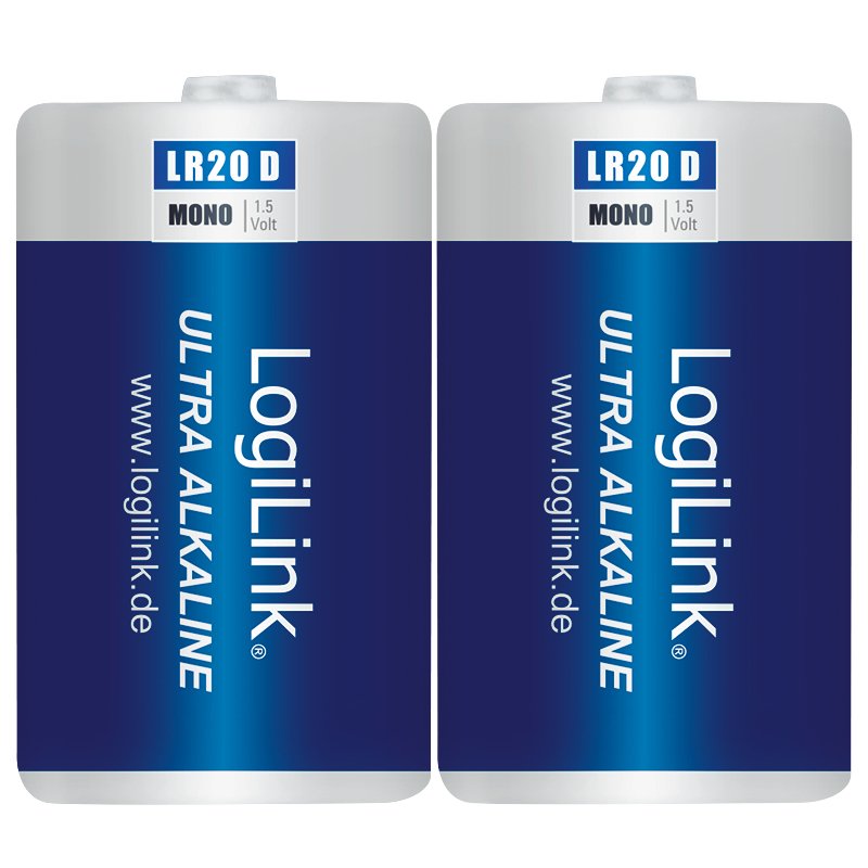 Logilink Mono - Batería 2 X D - Alcalino