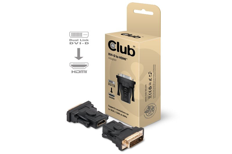 EAN 8717249407911 - CLUB3D DVI to HDMI Adapter Negro imagen 2