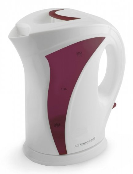 Hervidor De Agua Esperanza Ekk018r 1.7 L, Blanco / Rojo