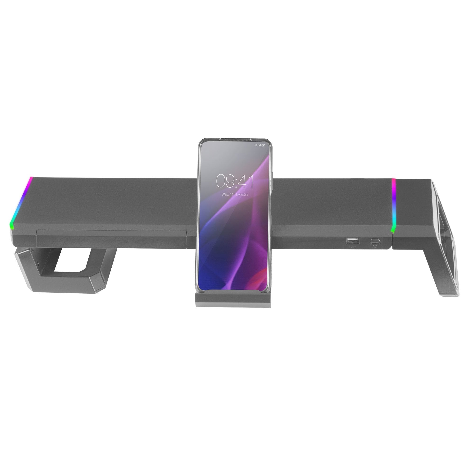 Soporte Gaming Para Monitor Mars Gaming Mgs-One Hasta 30 Kg Negro