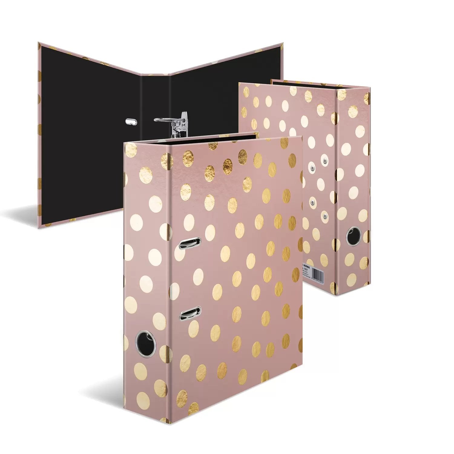EAN 4008705070577 - HERMA 7057 carpeta de cartón A4 Oro, Rosa imagen 1