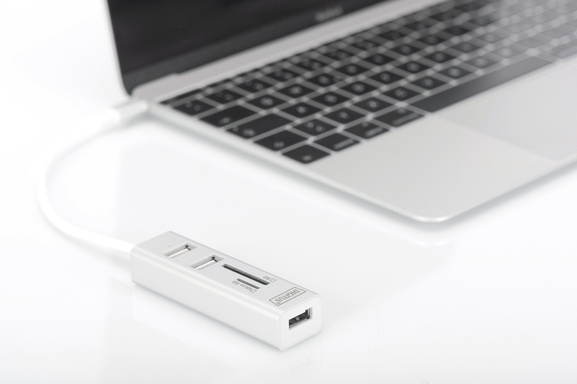 Lector De Tarjetas Externo Digitus Da-70243 Blanco Usb 2.0
