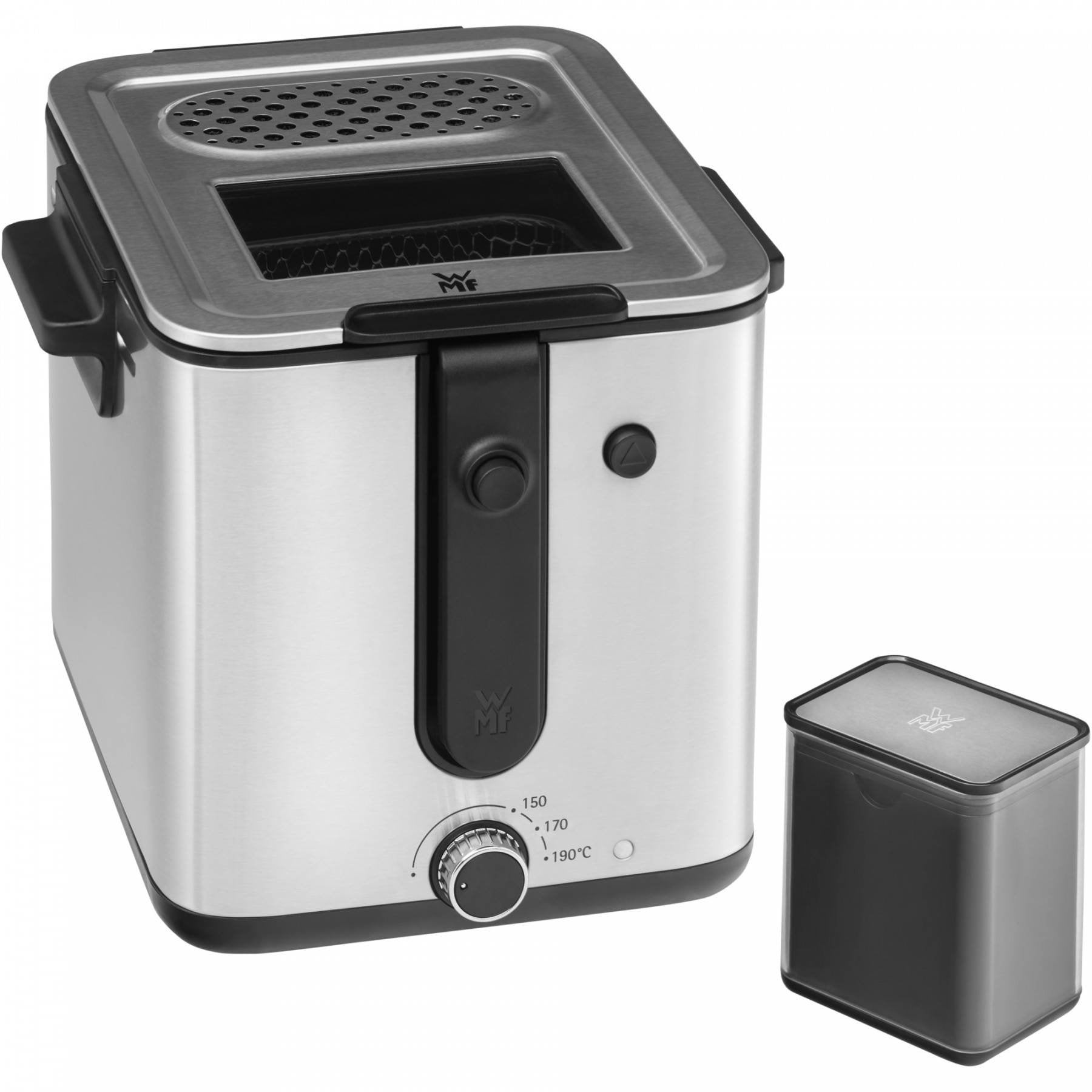 EAN 4211129141123 - WMF KITCHENminis 0415490011 Sencillo Independiente 1000 W Freidora Negro, Acero inoxidable imagen 4