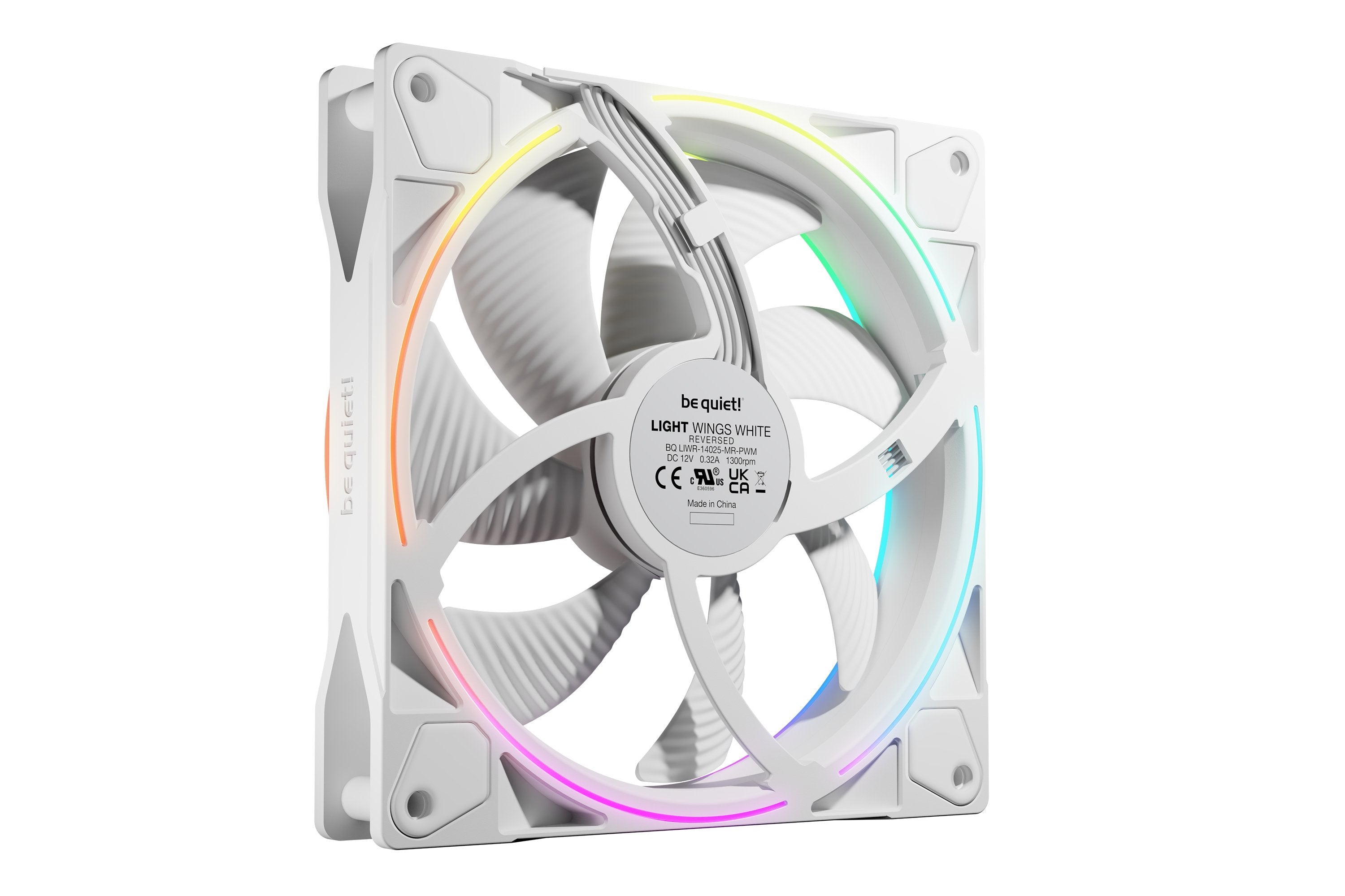 EAN 4260052192900 - be quiet! Light Wings 140 mm PWM Reverse White Carcasa del ordenador Ventilador 14 cm Blanco 1 pieza(s) imagen 4