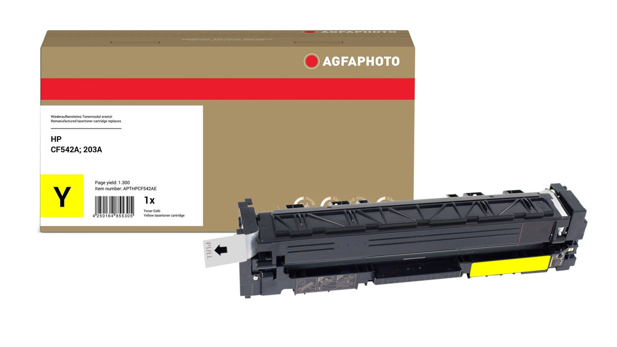 EAN 4250164855305 - AgfaPhoto APTHPCF542AE cartucho de tóner 1 pieza(s) Compatible Amarillo imagen 1