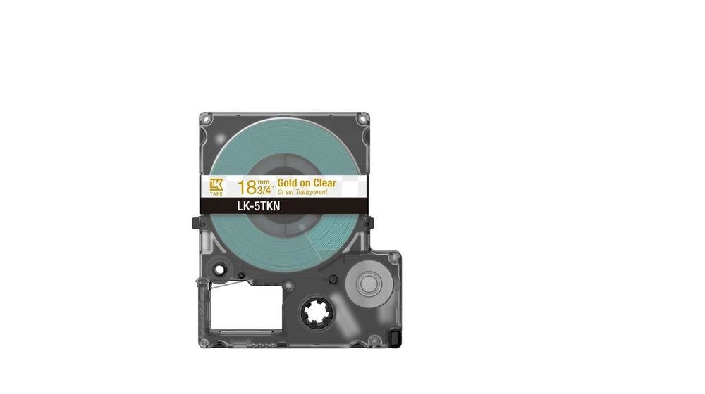 Epson Labelworks Lk-5tkn - Metálico - Dorado A Transparente - Rollo (1,8 Cm X 9 M)