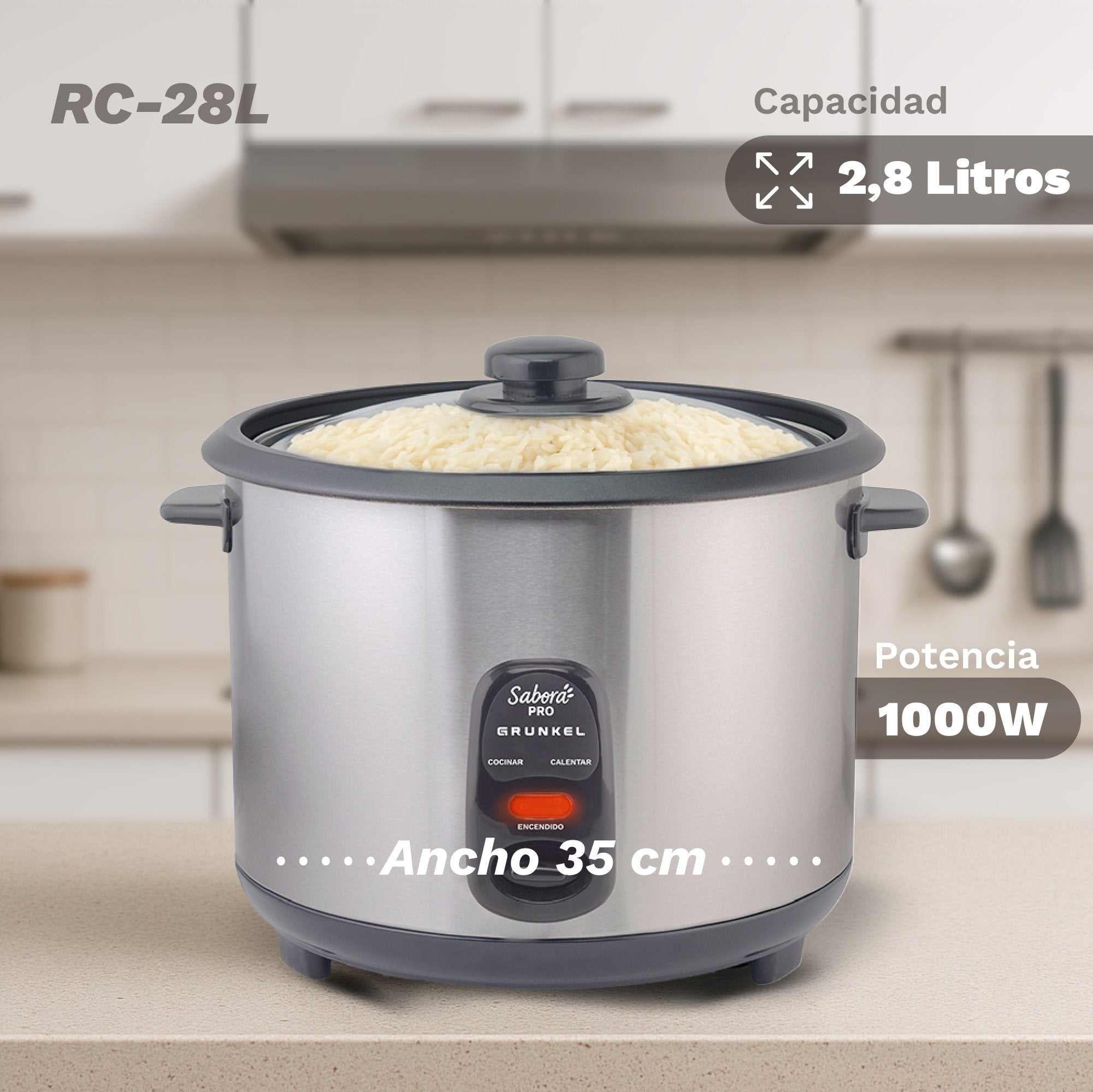 Arrocera Grunkel Rc-28l 700w Capacidad 2.8l
