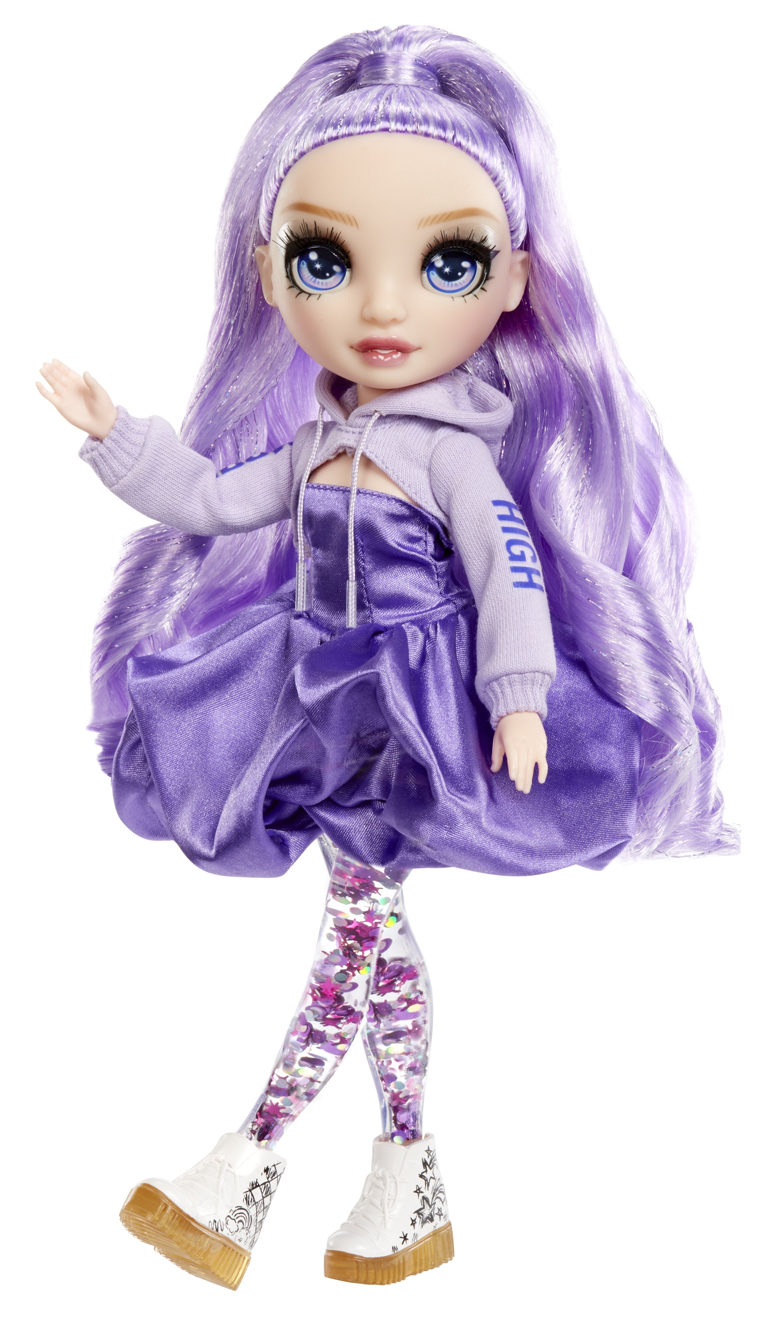 Muñeca  Mga Entertainment Rainbow High De Moda Rainbow High Sparkle & Shine - Viola, Muñeca 427810-Int
