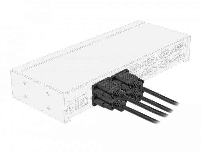 Delock Seriell Cable Rs-232 Sub-D9 Hembra A Hembra Nullmodem 0,5 M