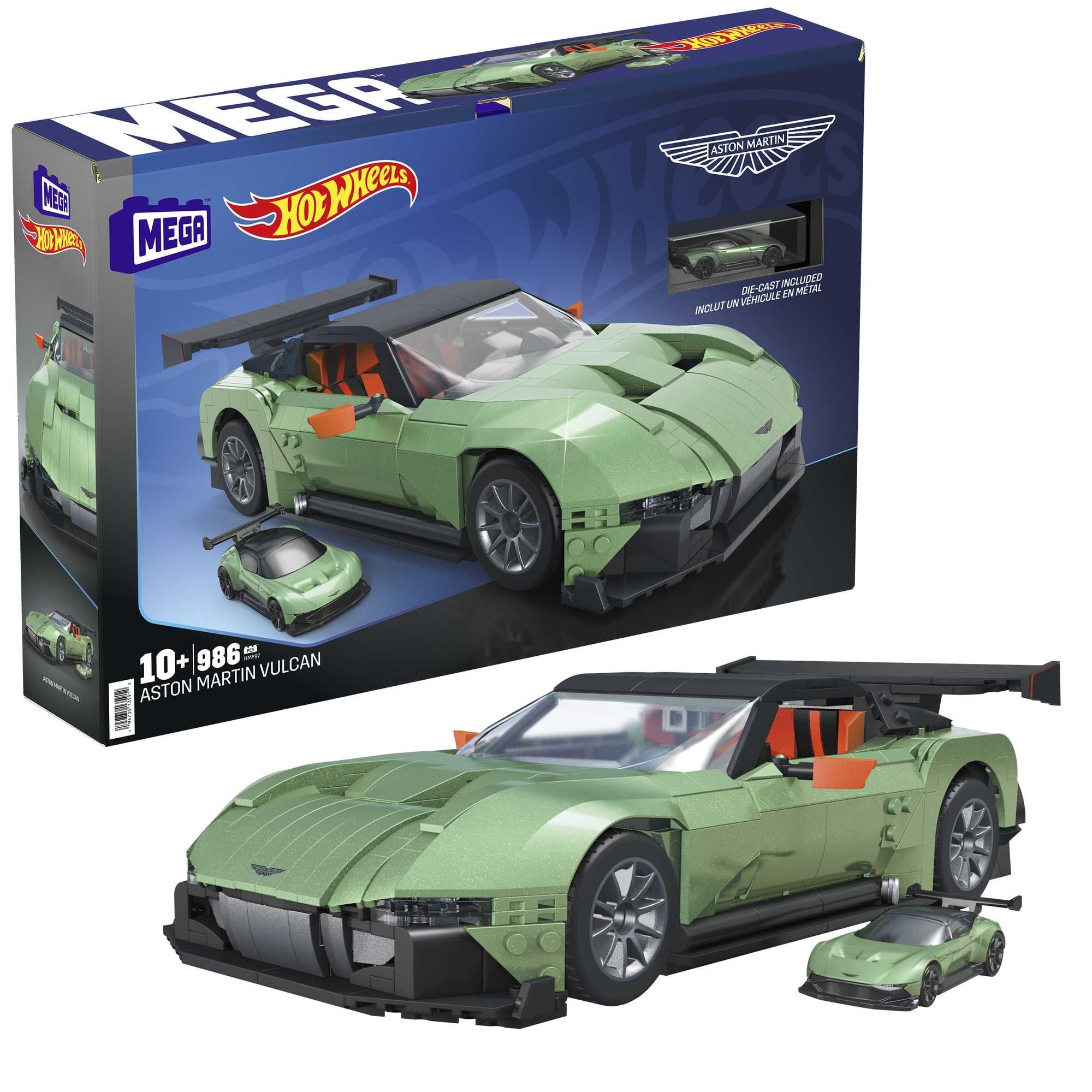 Mattel Mega Hot Wheels Collector Aston Martin Vulcan Juguete De Construcción (Escala 1:18) Hmy97