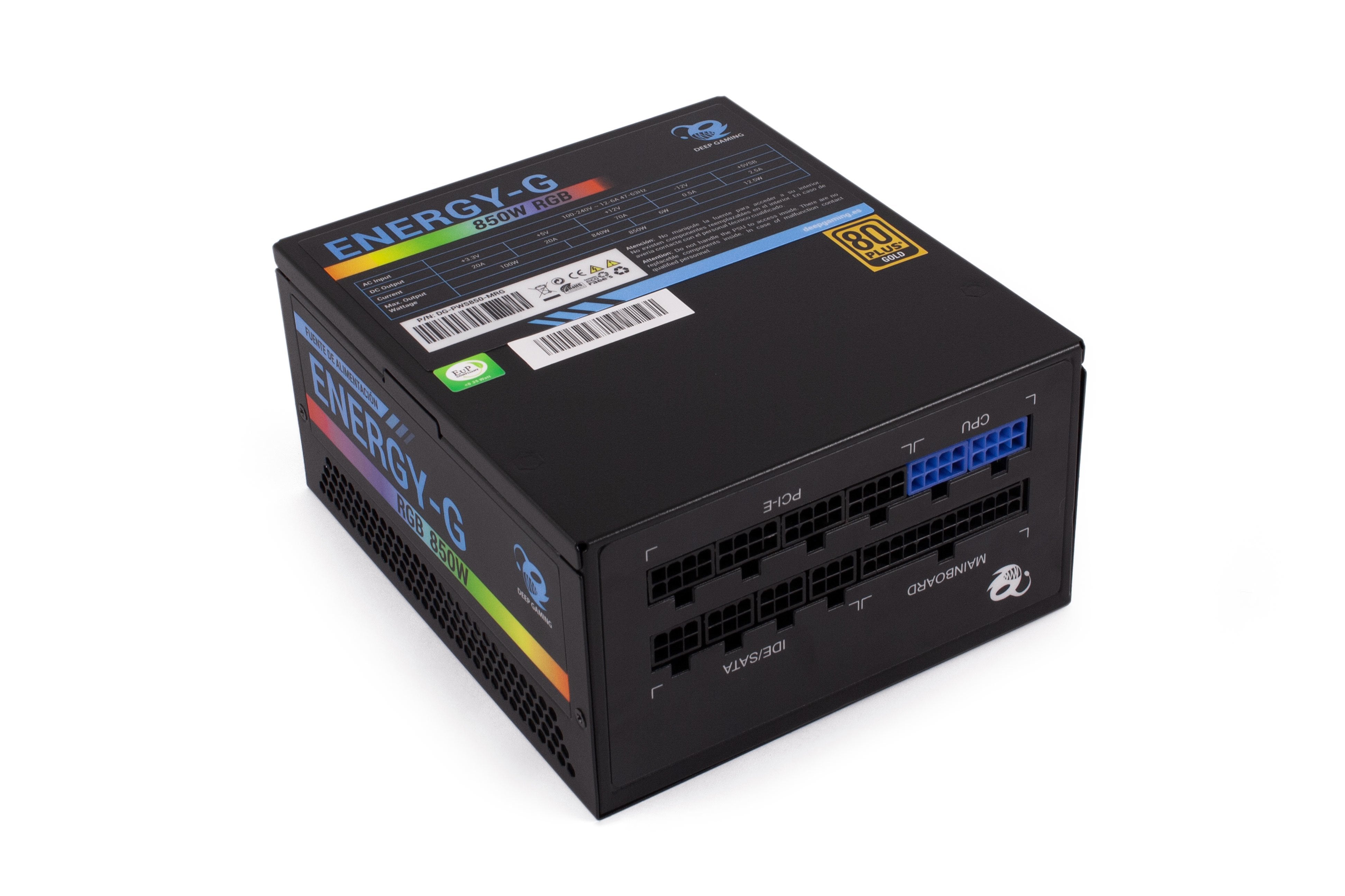 Fuente De Alimentacion Coolbox Atx Dg Energy-G 850w Rbg 80+ Gold